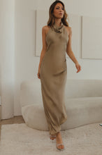 Load image into Gallery viewer, nude halter dress 
