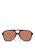 Load image into Gallery viewer, Black Frame with Tan Lens Oversized Sunglasses
