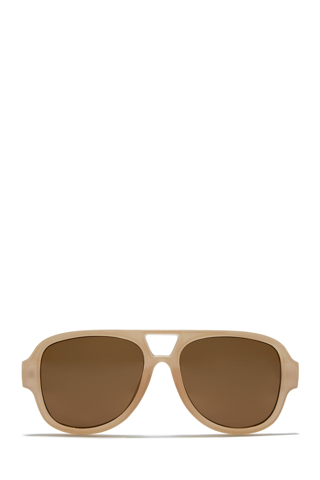 Italia Oversized Sunglasses - Nude