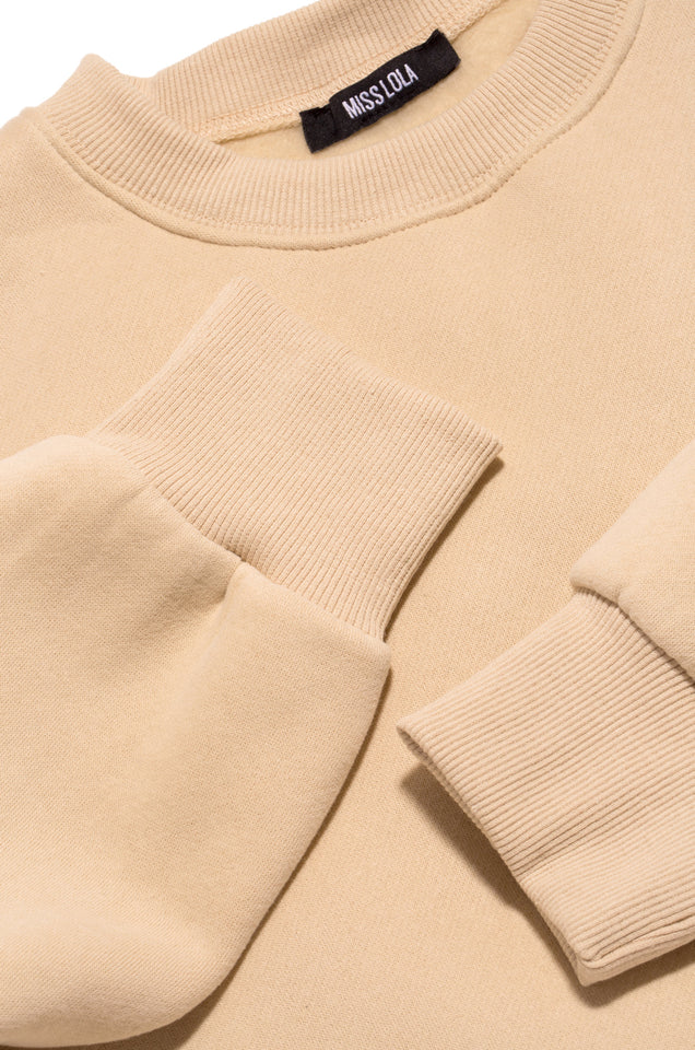 Load image into Gallery viewer, Cozy Feels Adult Crewneck Sweater - Nude
