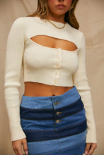 Load image into Gallery viewer, Cream Rib Knit Top
