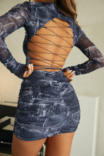 Load image into Gallery viewer, Open Back Criss Cross Mini Dress
