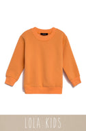 Mini Cozy Feels Kids Crewneck Sweater - Orange