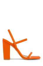 Load image into Gallery viewer, Orange Chunky Heels
