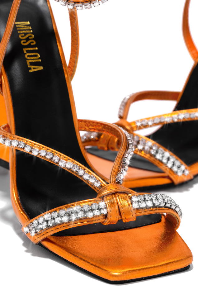 Load image into Gallery viewer, Orange Block Heel 
