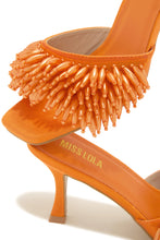 Load image into Gallery viewer, Beaded Orange Heels
