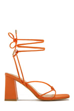 Load image into Gallery viewer, Orange Chunky Heels
