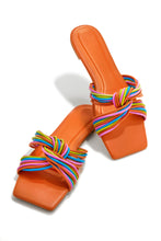 Load image into Gallery viewer, Orange Slip On Sandals
