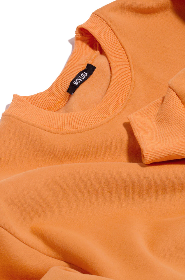 Load image into Gallery viewer, Cozy Feels Adult Crewneck Sweater - Orange
