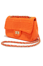 Load image into Gallery viewer, Orange Terry Cloth Bag 
