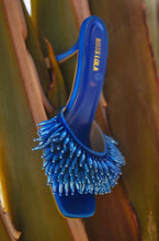 Load image into Gallery viewer, Blue Heel Mules
