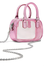 Load image into Gallery viewer, Metallic Pink Bag with Silver Hardware
