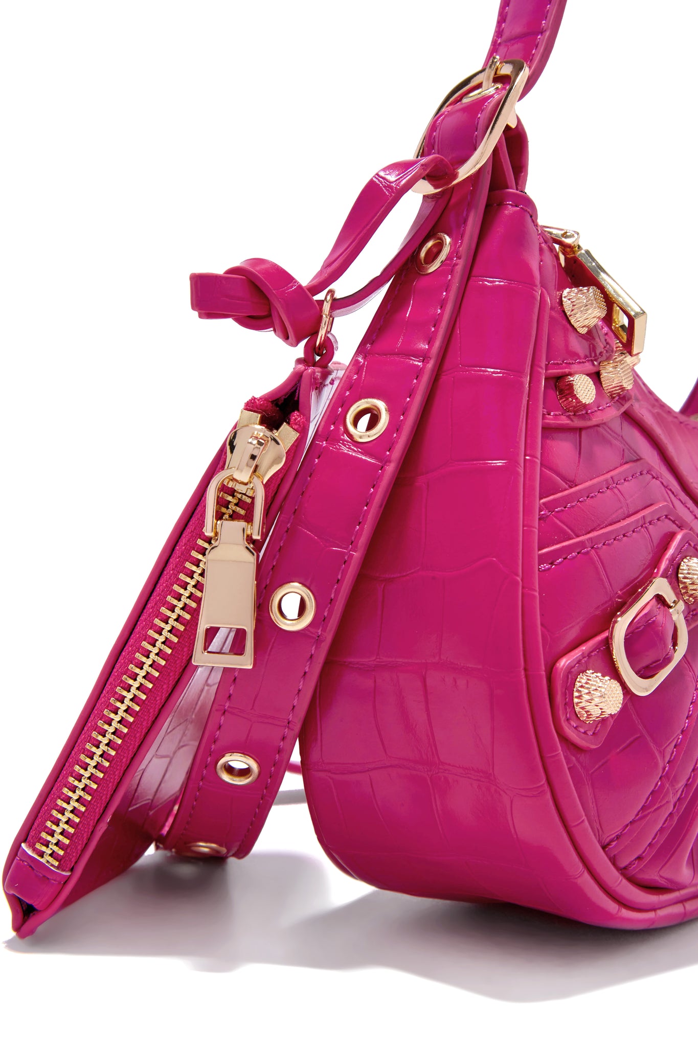 Miss Lola  Concert Ready Pink Metallic Handbag – MISS LOLA