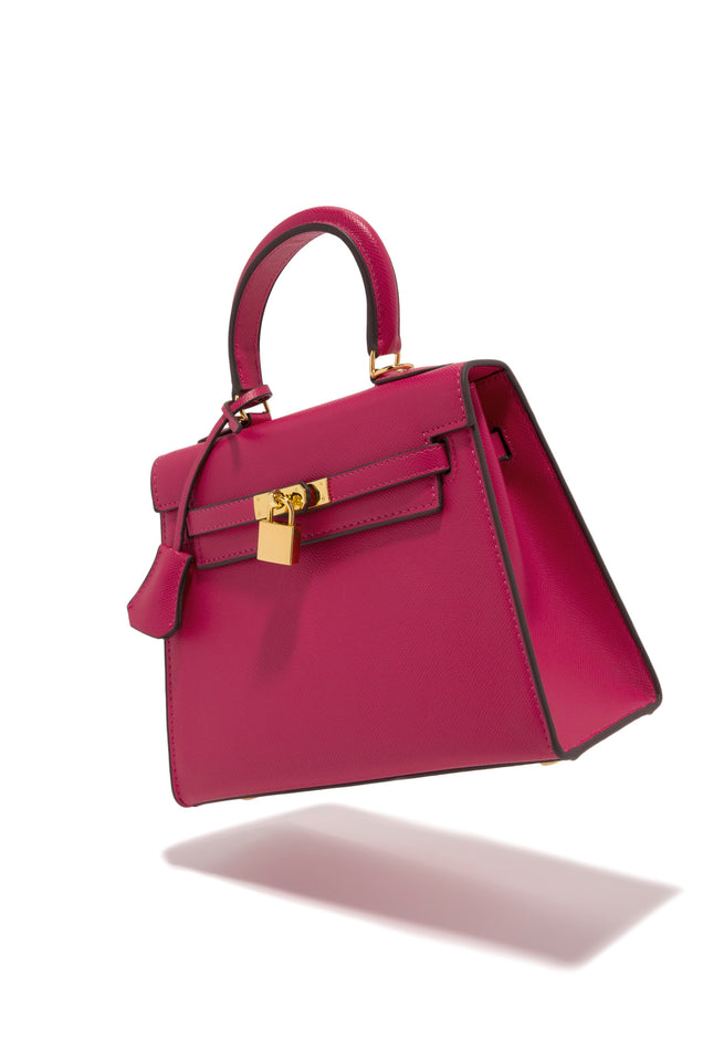 Load image into Gallery viewer, Pink Handbag with Detachable Crossbody Strap
