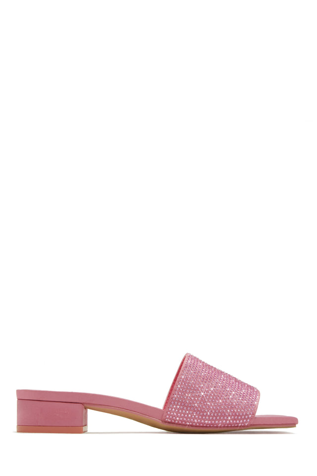 Load image into Gallery viewer, Pink Embellished Sandal Slides
