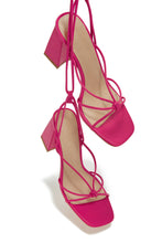 Load image into Gallery viewer, Pink Strappy Heels
