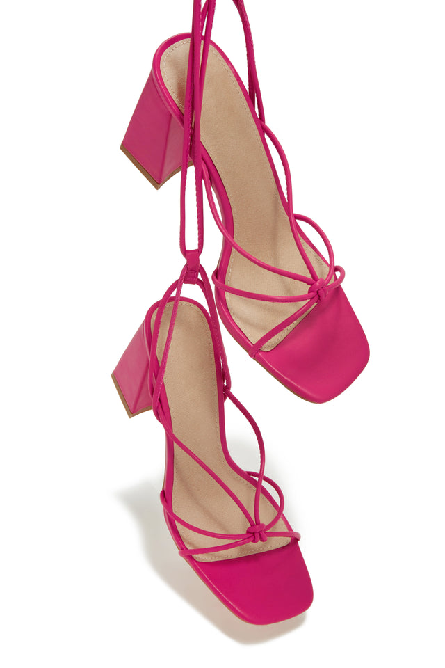 Load image into Gallery viewer, Pink Strappy Heels
