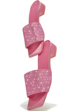 Load image into Gallery viewer, Pink Embellished Slide Sandals
