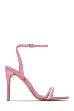 Load image into Gallery viewer, Pink Rhinestone Single Sole Heels
