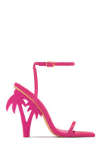 Load image into Gallery viewer, Palm Springs Palm Tree High Heels - Pink

