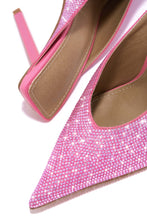 Load image into Gallery viewer, Azilis Embellished High Heel Mules - Pink
