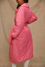 Load image into Gallery viewer, Collar Hot Pink Belted Coat
