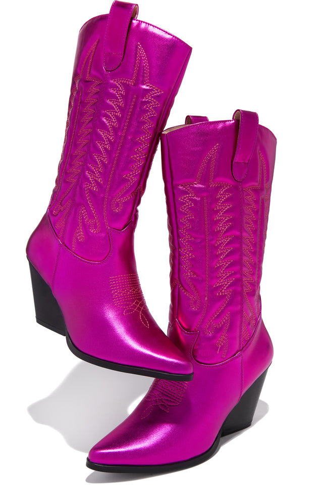 Load image into Gallery viewer, Pink Pull On Boots 
