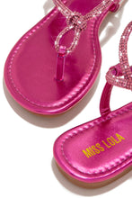 Load image into Gallery viewer, Pink Metallic Thong Sandals
