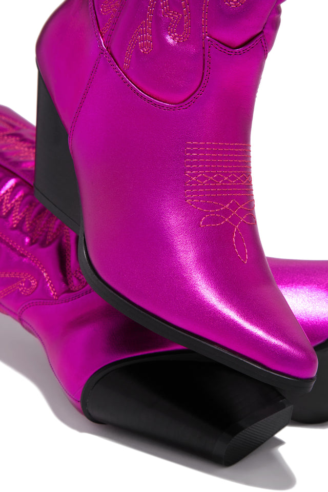 Load image into Gallery viewer, Pink Closed Pointed Toe Boots 
