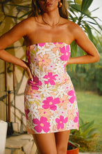 Load image into Gallery viewer, Mini Floral Strapless Dress
