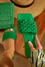Load image into Gallery viewer, Playa Hermosa Slip On Sandals - Green
