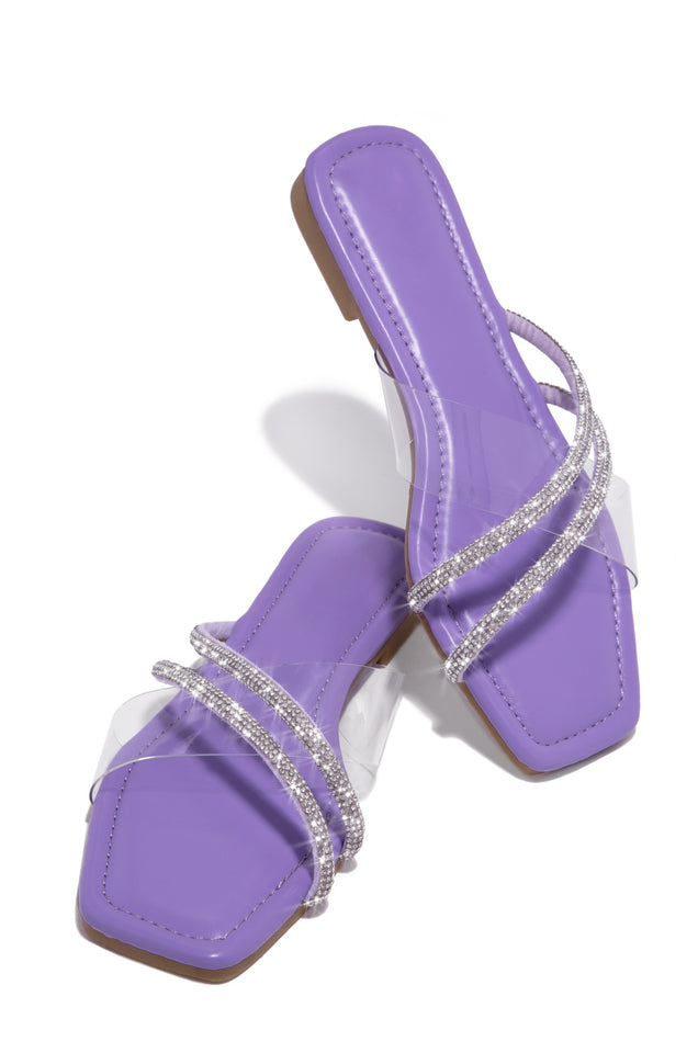 Load image into Gallery viewer, Purple Lavender Slip On Sandals
