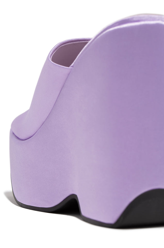 Load image into Gallery viewer, Purple Unique Wedge And Platform Heel
