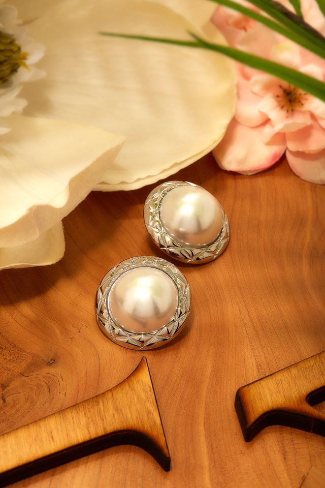 Load image into Gallery viewer, Silver-Tone Earring
