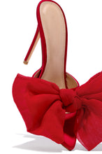Load image into Gallery viewer, Red Heel With Oversized Bow 

