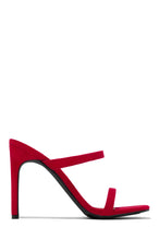 Load image into Gallery viewer, Red Single Sole Mule Heels
