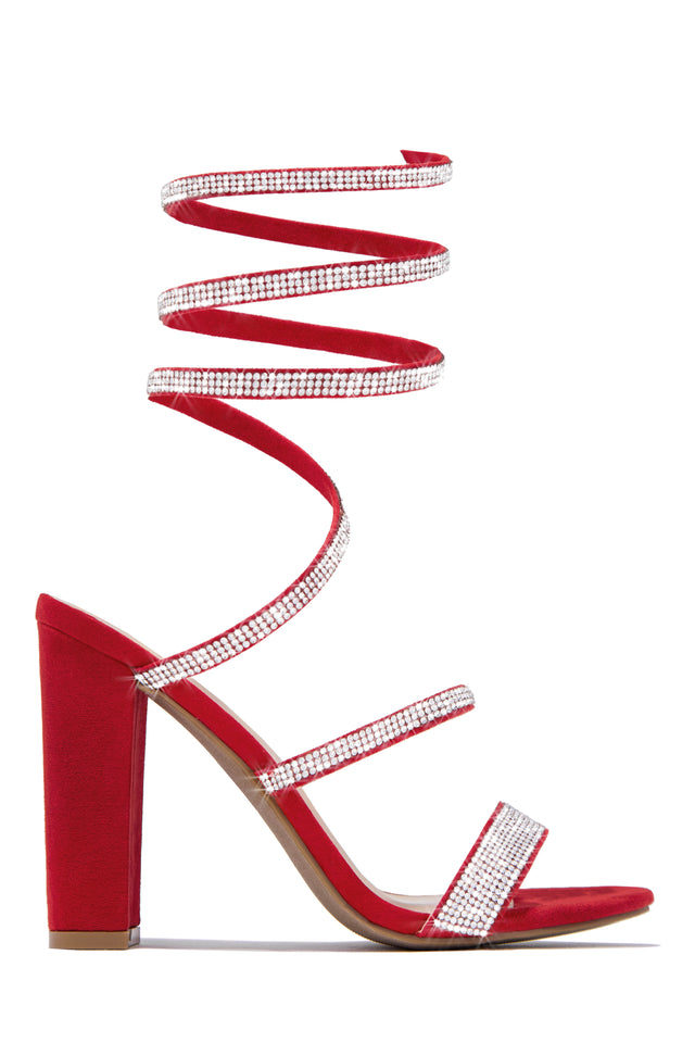 Load image into Gallery viewer, Red Chunky Heels
