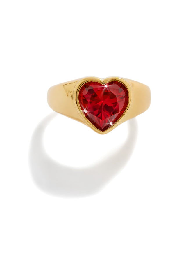Load image into Gallery viewer, Red and Gold Ring
