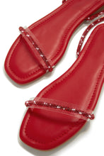 Load image into Gallery viewer, Red Lace Up Sandals
