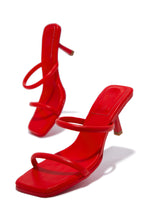 Load image into Gallery viewer, Red Slip On Heels 
