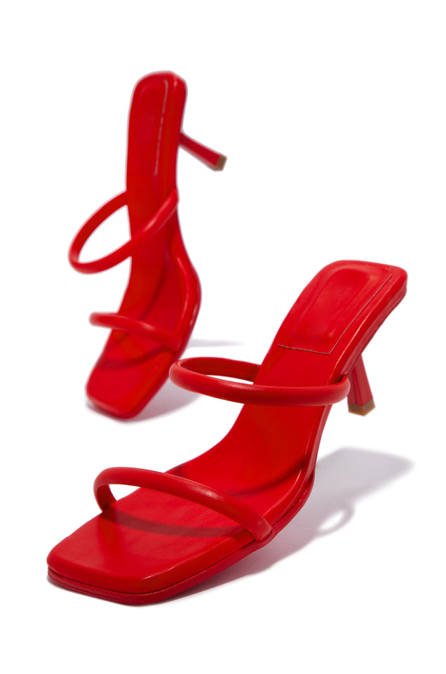 Load image into Gallery viewer, Red Slip On Heels 

