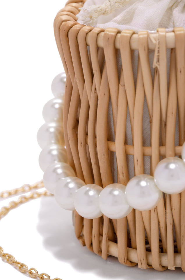 Load image into Gallery viewer, Chunky Pearl Top Handle Bag
