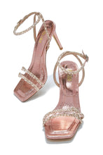 Load image into Gallery viewer, Embellished Ankle Strap Heels
