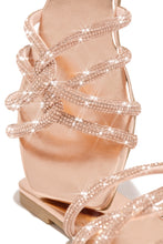 Load image into Gallery viewer, Rose Gold Embellished Slides
