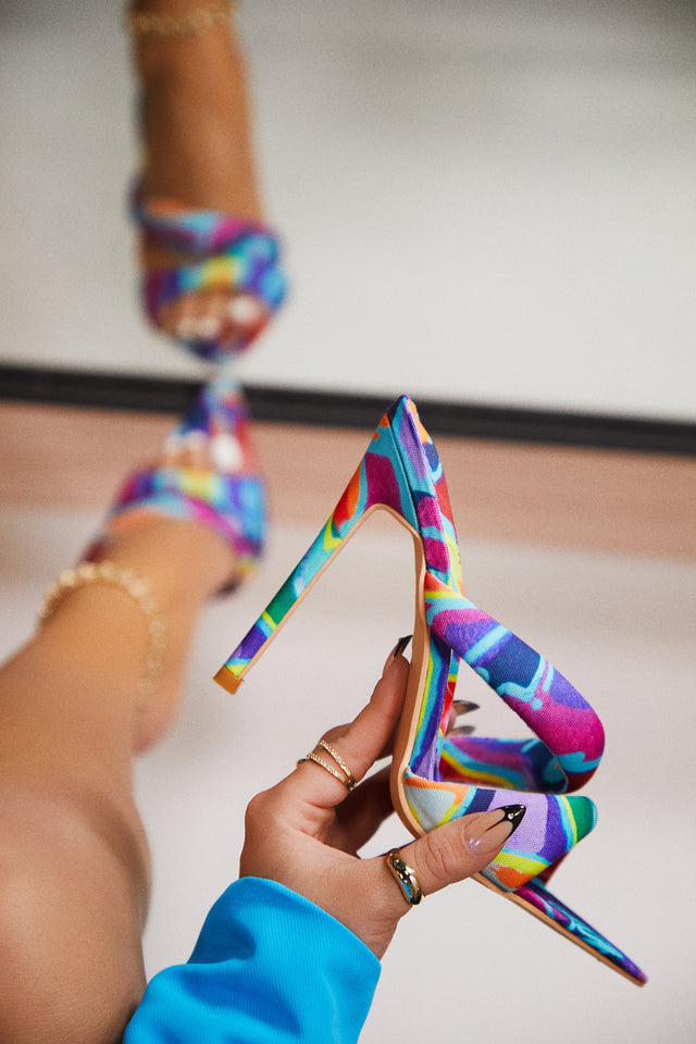 Load image into Gallery viewer, Ryett High Heel Mules - Multi
