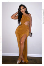 Load image into Gallery viewer, Asymmetrical Slit Dress

