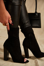Load image into Gallery viewer, Black Ankle Bootie
