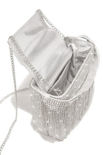 Load image into Gallery viewer, Fully Embellished Silver-Tone Bag
