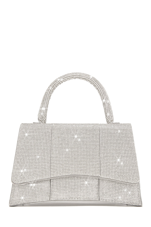 Load image into Gallery viewer, Silver Embellished Handbag
