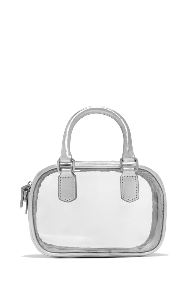 Load image into Gallery viewer, Silver Top Handle Bag

